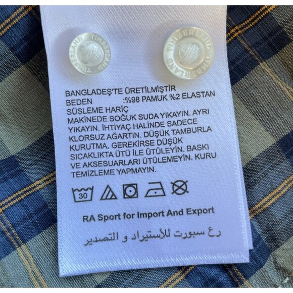 Timberland Men's Button Down Shirt Long Sleeve Casual Cotton Size XXL - Picture 11 of 14